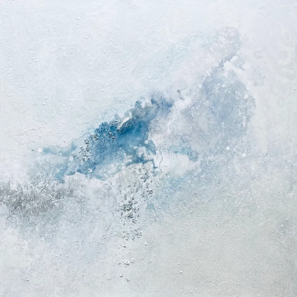 Glynnis Carter Snow Spirit 91x91cm mixed media
