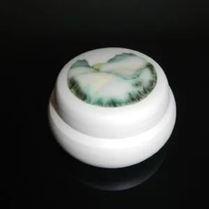Gillian McMillan. 'Landscape' lidded pot