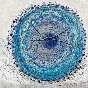Daliute Ivanauskaite. Colour linocut print. Circle 2