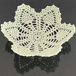 Catherine Carr - Pinapple crocheted-glass vessel