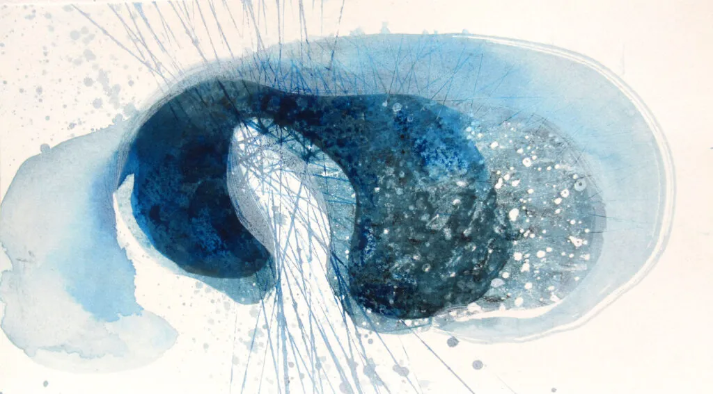 Liz Myhill. Fractured, watercolour