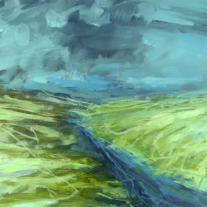 Libby Scott, Burn Roads, 30 x 30cm