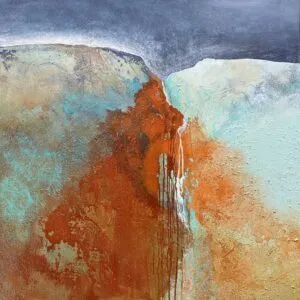 Glynnis Carter After Rain 102x102cm mixed media 2023
