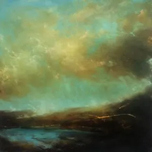 Paula Dunn. ‘Drawn to Water’ 90 x 90 cm