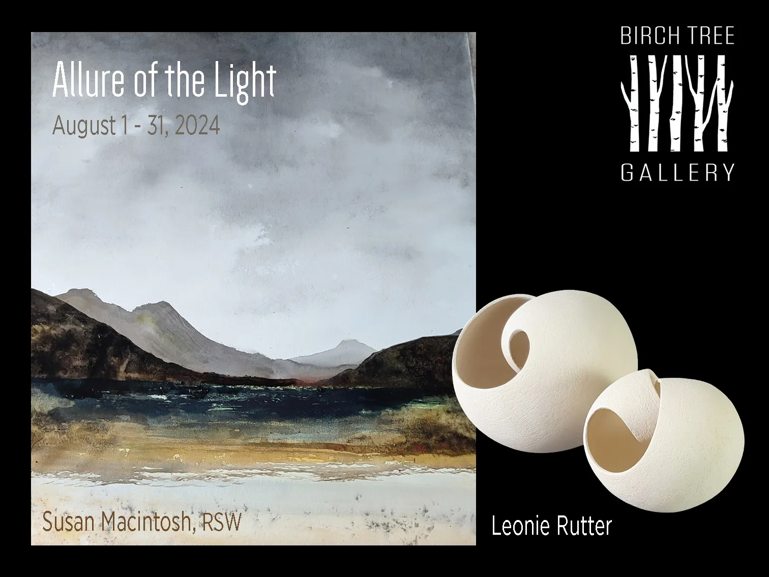 Allure of the Light - digital ad Birch Tree Gallery