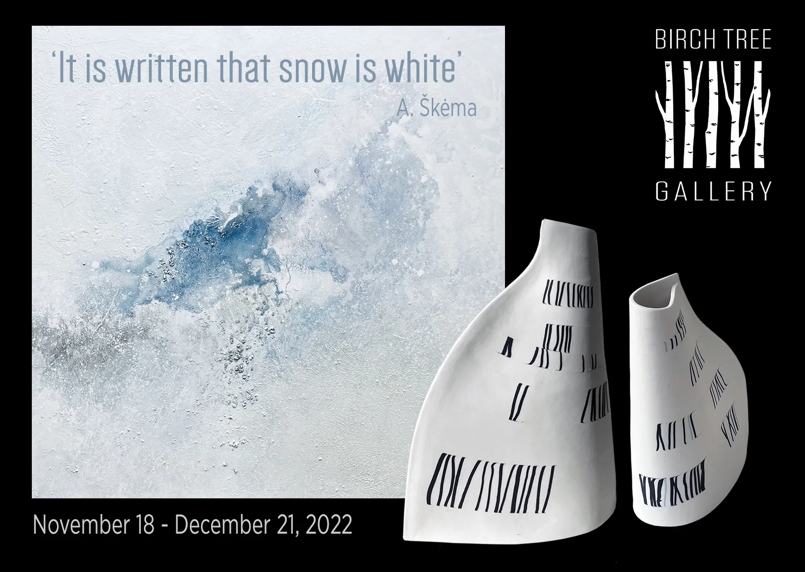 An exhibition inspired by A.Škėma poem
