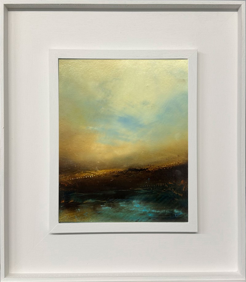 Swimming-in-turquoise-Framed-36x41cm-DUNN-Paula