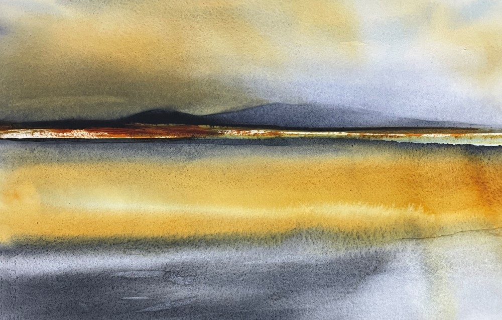 Stephen Redpath - Shetland sunset 56x38cm