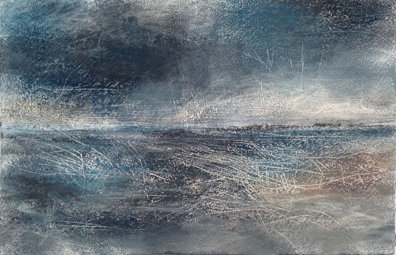 'Lament', Janine Baldwin, pastel, charcoal and graphite on paper, 28cm x 43cm
