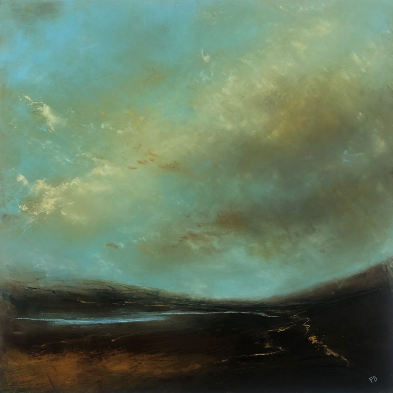 Paula Dunn. ‘Follow the Path’ 50 x 50 cm