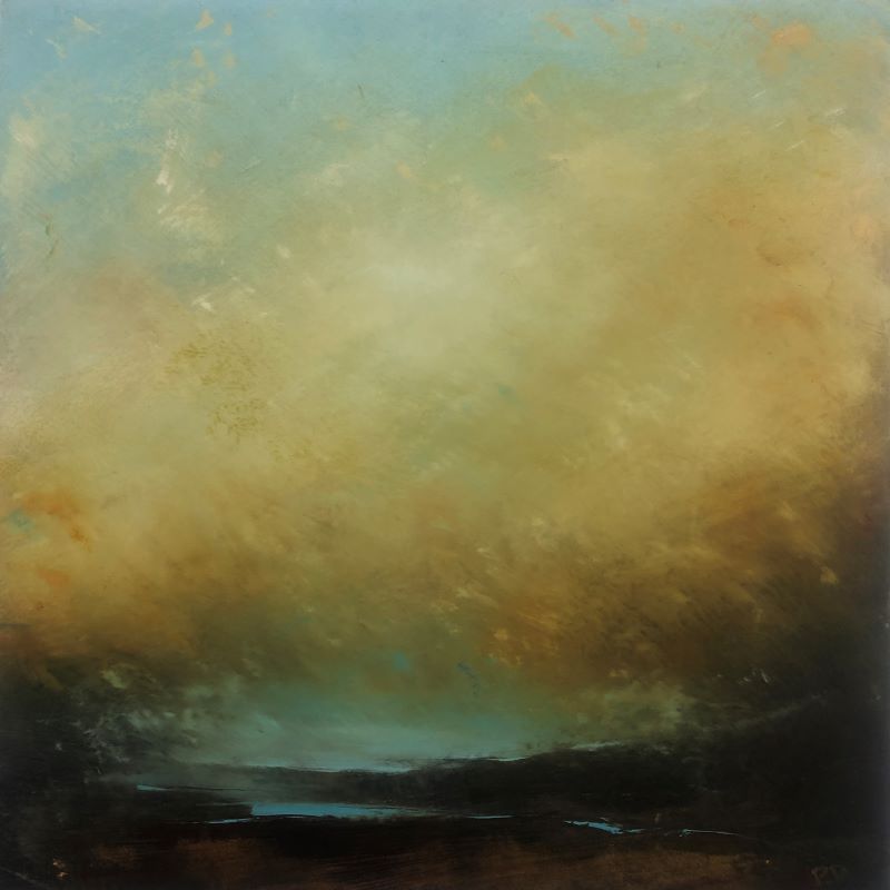 Paula Dunn. ‘Turquoise waters’ 30 x 30cm